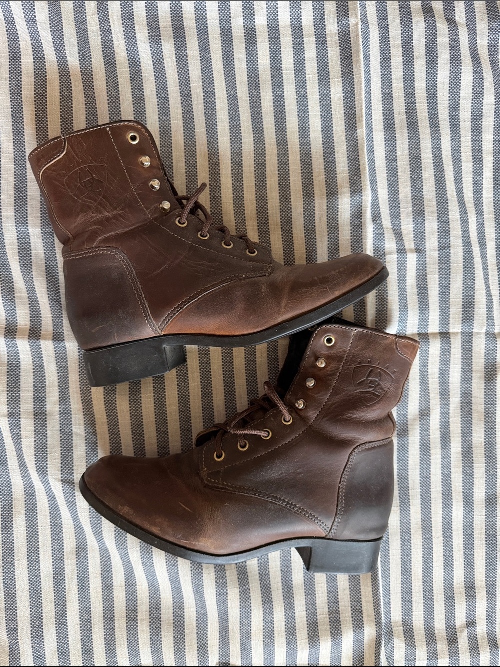 Ariat Heritage Lacer Leather Boot, Brown, Sz 7